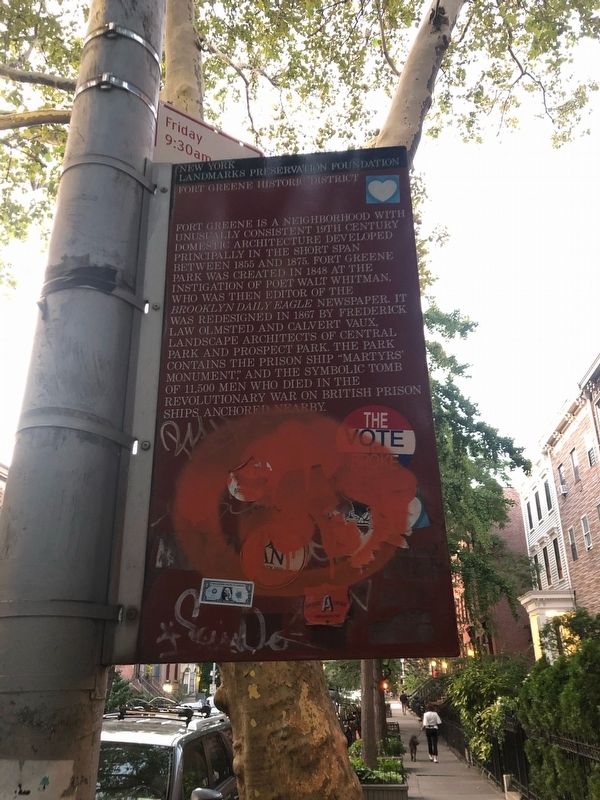 Fort Greene Historic District Marker image. Click for full size.