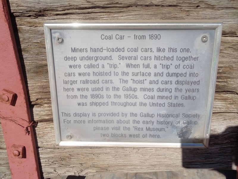 Coal Car Marker image. Click for full size.
