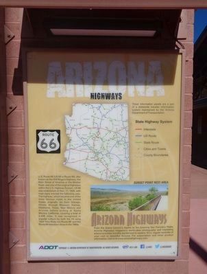 Arizona Highways Marker. Click for full size. Arizona Highways Marker image. Click for full size.