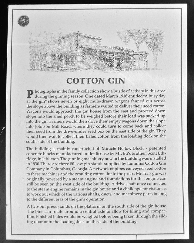 Cotton Gin Marker image. Click for full size.