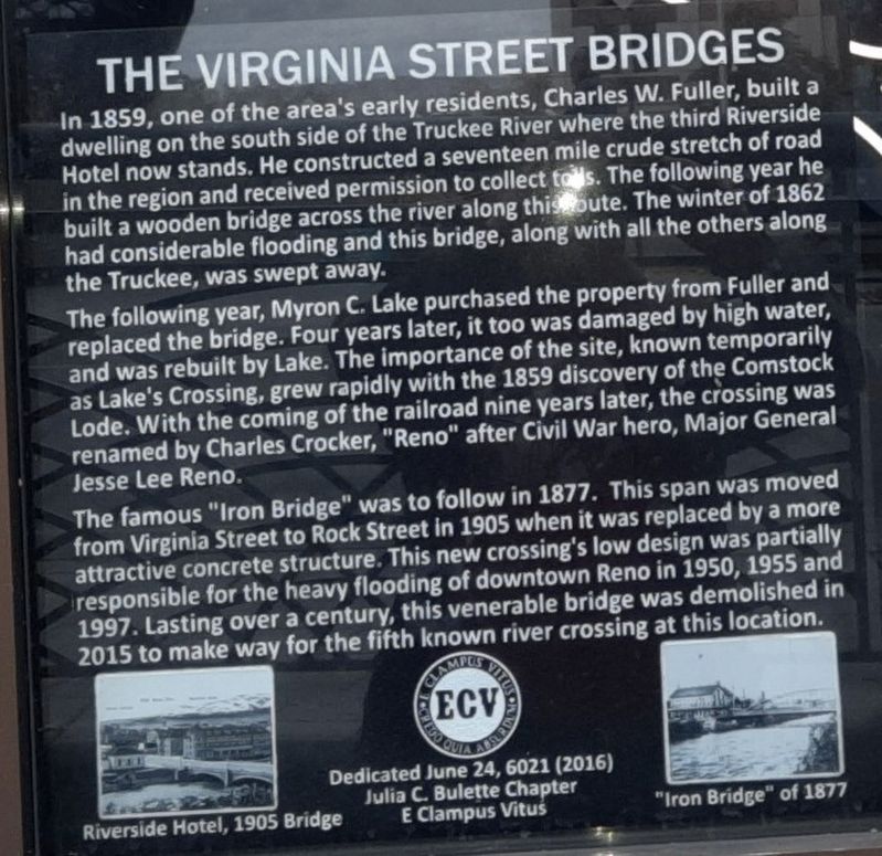 The Virginia Street Bridges Marker image. Click for full size.