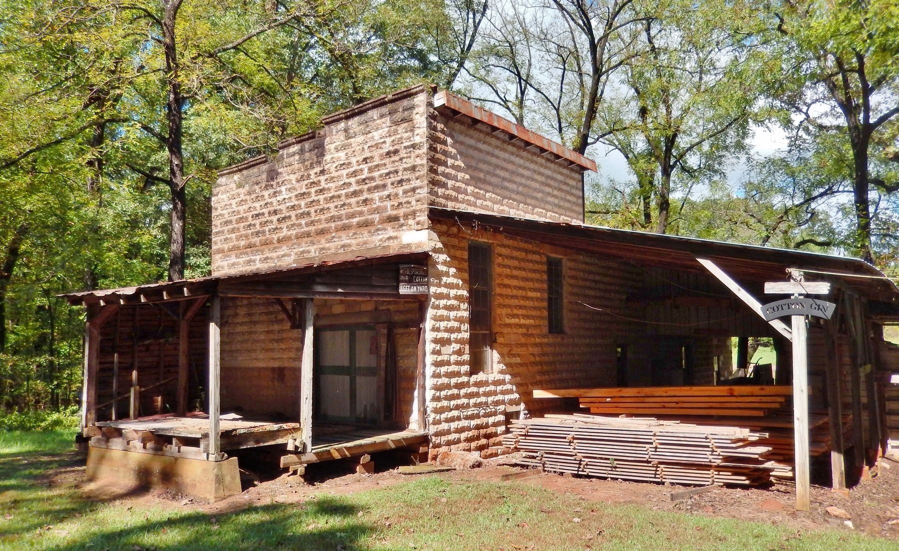 Cotton Gin (<i>southeast elevation</i>) image. Click for full size.