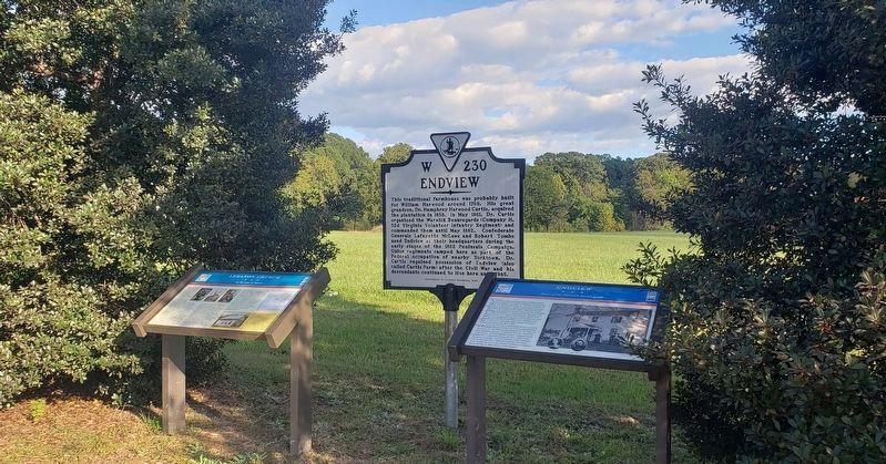 Markers on Yorktown Road image. Click for full size.