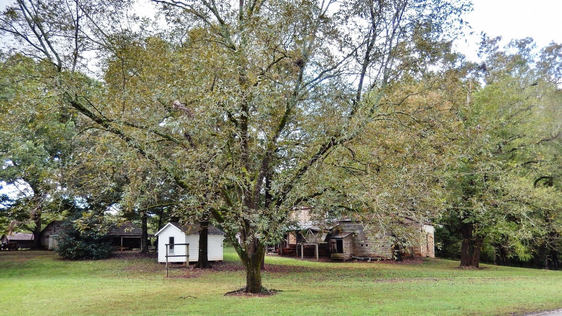 Gin Office (<i>left</i>) & Cotton Gin (<i>right</i>) image. Click for full size.
