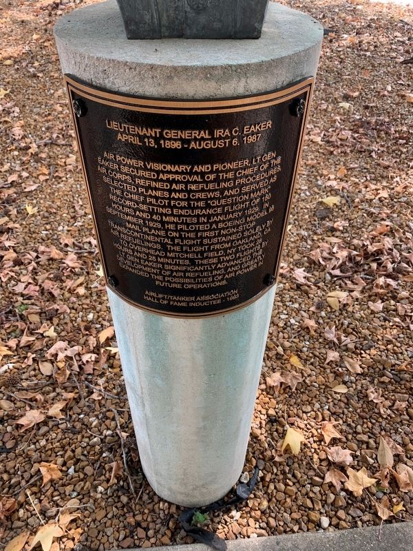 Lieutenant General Ira C. Eaker Marker image. Click for full size.