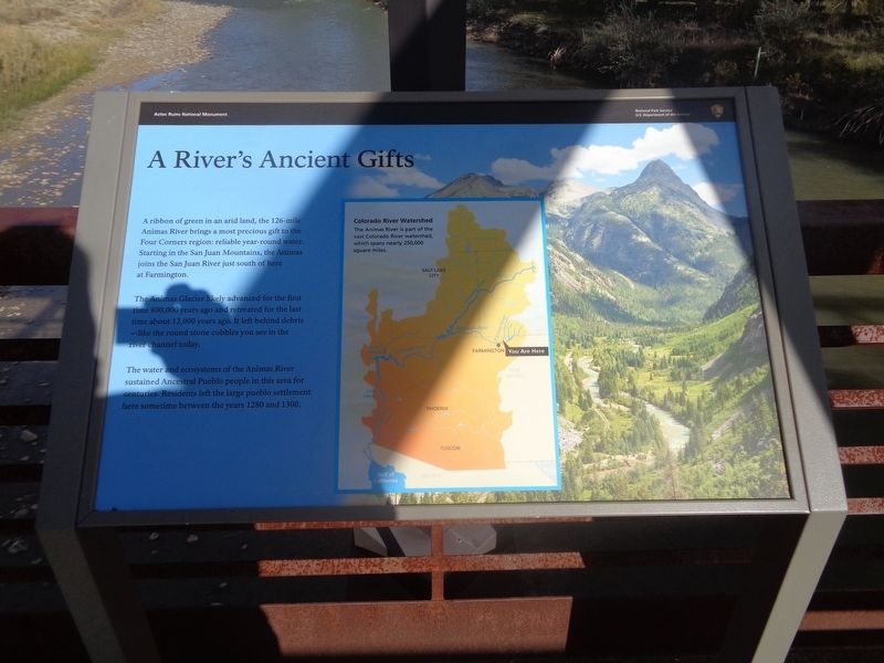 A River's Ancient Gifts Marker. Click for full size. A River's Ancient Gifts Marker image. Click for full size.