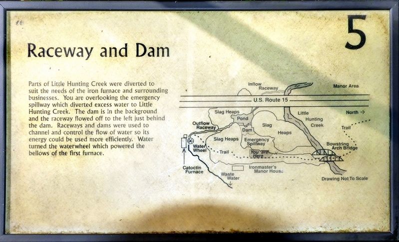Raceway and Dam Marker image. Click for full size.