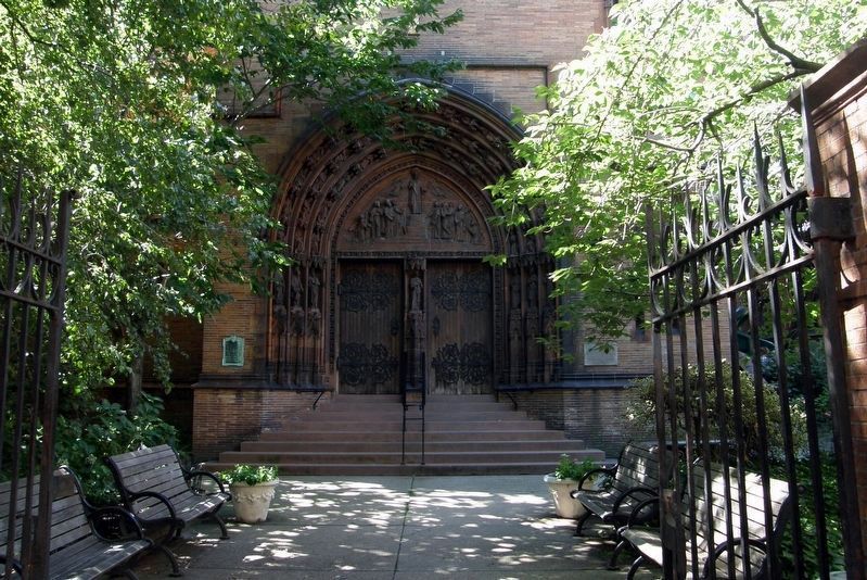 Church of the Holy Trinity, East 88th Street entrance image. Click for full size.