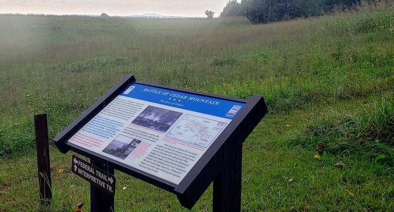 Battle of Cedar Mountain Marker image. Click for full size.