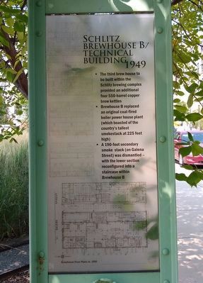 Schlitz Brewhouse B/Technical Building Marker. Click for full size. Schlitz Brewhouse B/Technical Building Marker image. Click for full size.