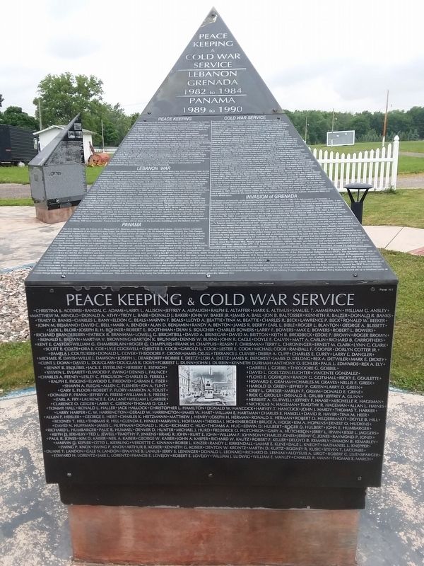 Williams County Peace Keeping & Cold War Service Memorial image. Click for full size.