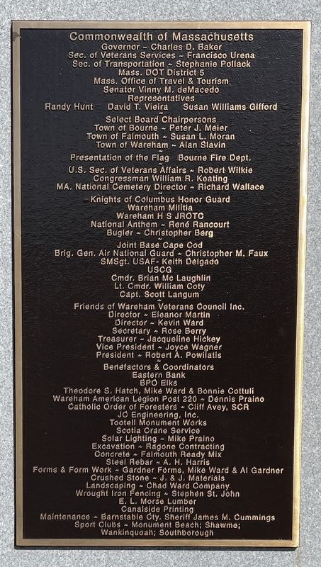 Heros Circle Veterans Monument Dedication Plaque image. Click for full size.