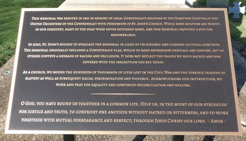 St. John�s Church Interpretive Plaque image. Click for full size.