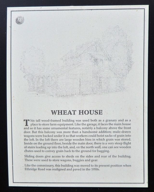 Wheat House Marker image. Click for full size.