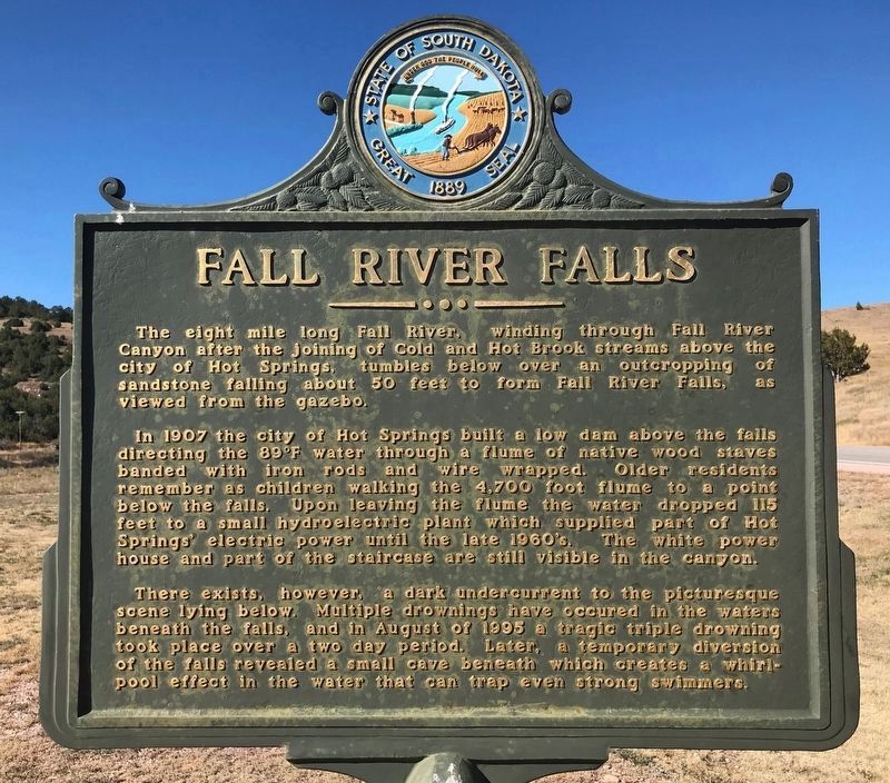 Fall River Falls Marker image. Click for full size.