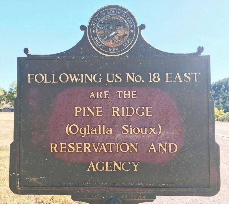 Leslie Jensen Scenic Drive Marker Reverse image. Click for full size.