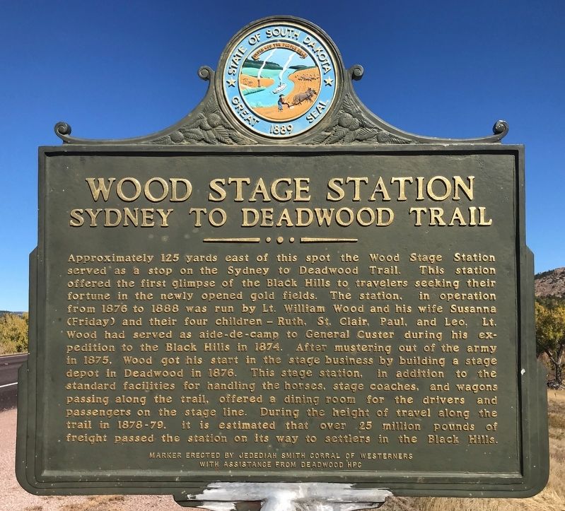 Wood Stage Station Marker image. Click for full size.