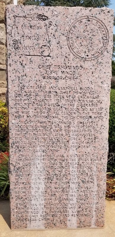 Chief Tishomingo Marker image. Click for full size.