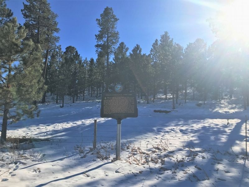 Civilian Conservation Corps Camp Marker. Click for full size. Civilian Conservation Corps Camp Marker image. Click for full size.