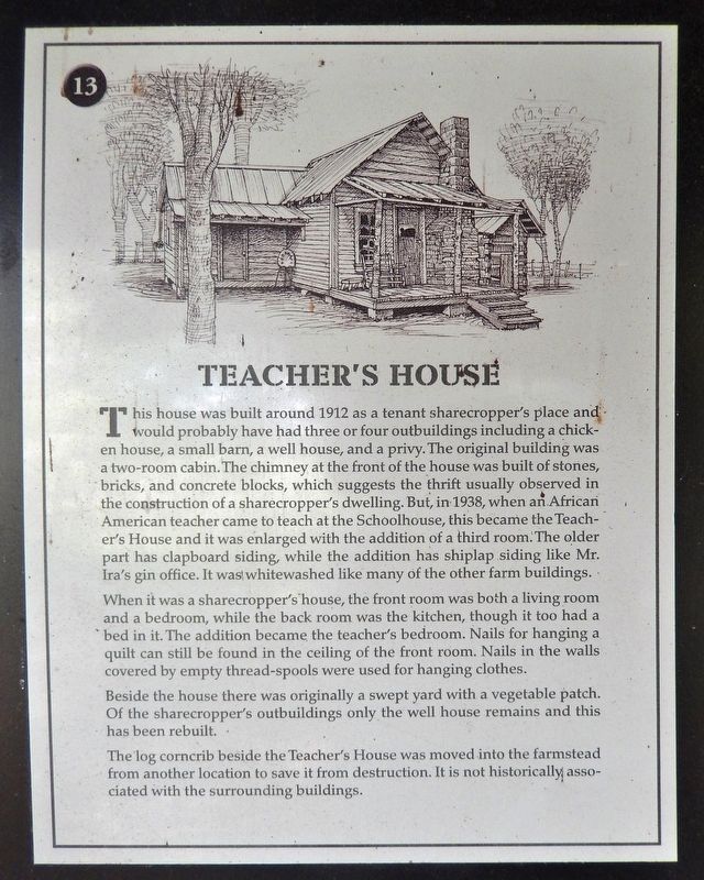 Teacher's House Marker image. Click for full size.