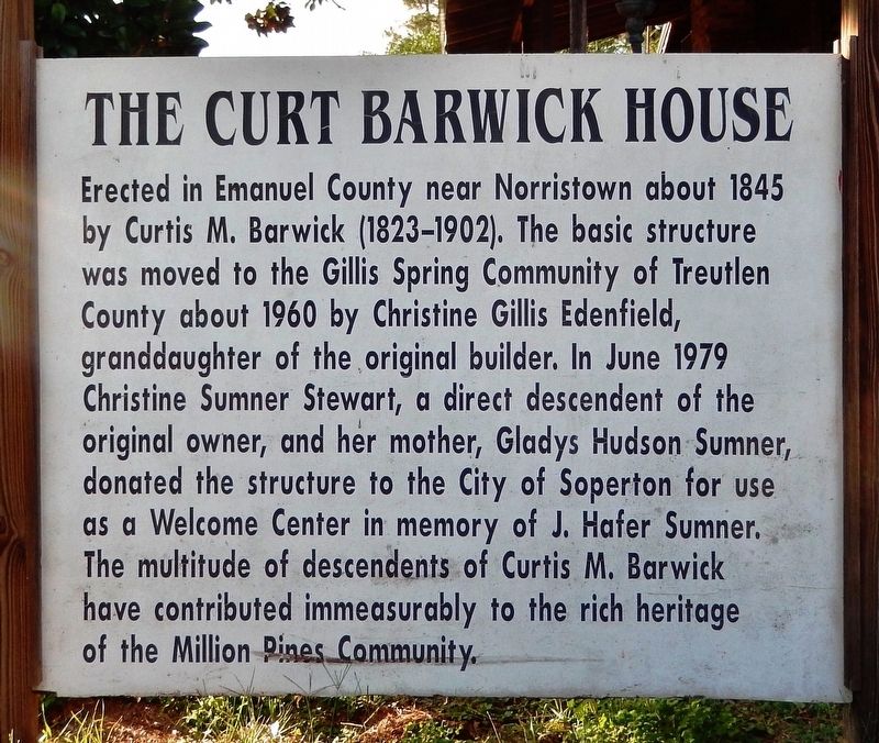 The Curt Barwick House Marker image. Click for full size.