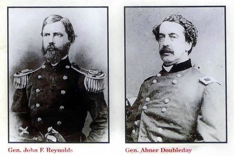 Generals Reynolds and Doubleday image. Click for full size.