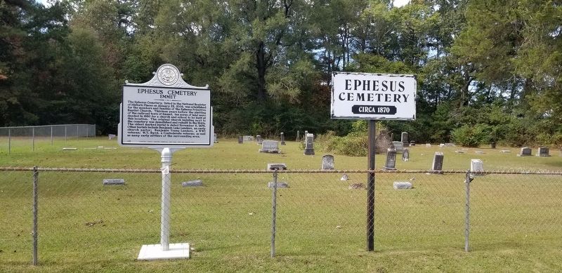 The Ephesus Cemetery and Marker. Click for full size. The Ephesus Cemetery and Marker image. Click for full size.