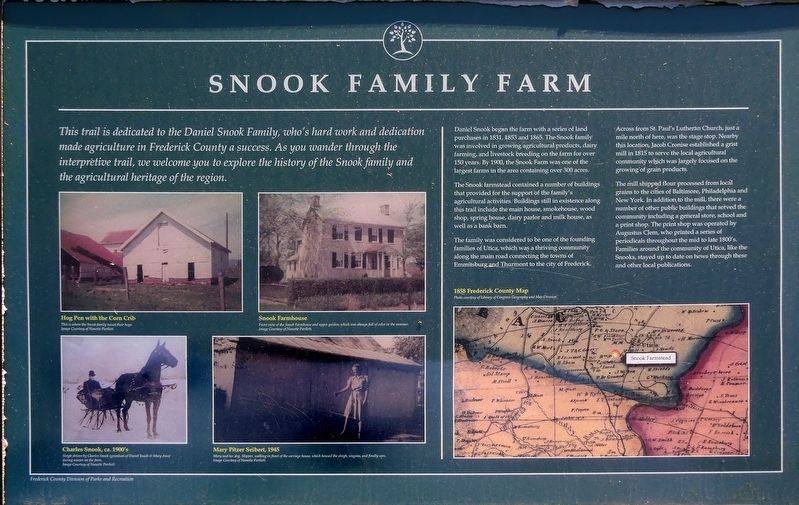 Snook Family Farm Marker image. Click for full size.