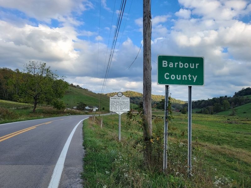 Barbour County / Harrison County Marker image. Click for full size.