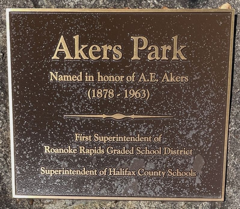 Akers Park Marker image. Click for full size.