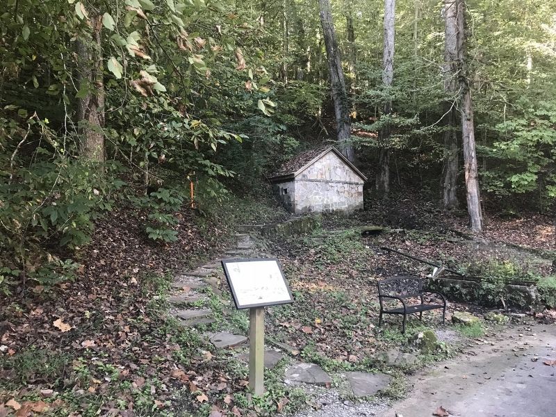 “Minnow Box” Springhouse Marker. Click for full size. “Minnow Box” Springhouse Marker image. Click for full size.