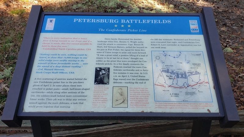 Petersburg Battlefields Marker image. Click for full size.