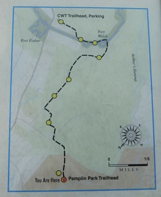 Closeup of Trail Map on the Marker image. Click for full size.