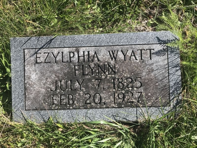 Ezylphia Wyatt Flynn grave marker image. Click for full size.