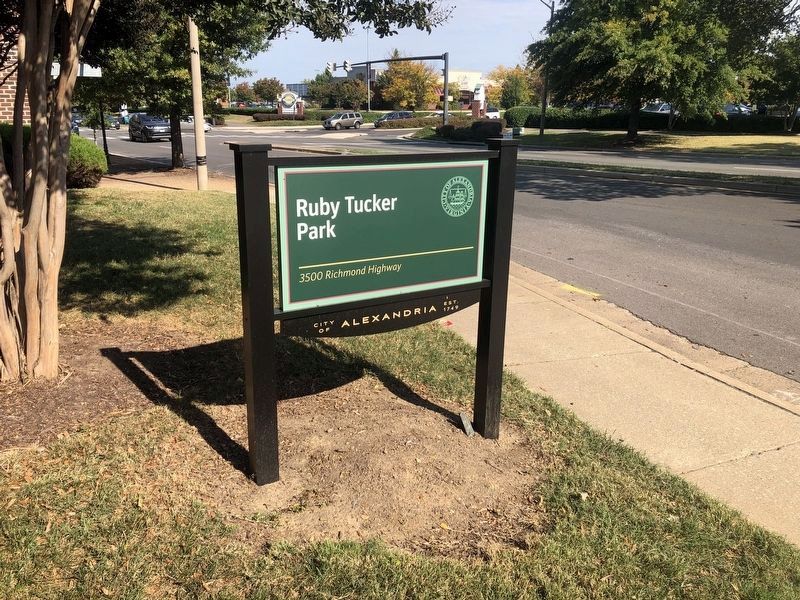Signage for the entrance of Tucker's namesake park image. Click for full size.