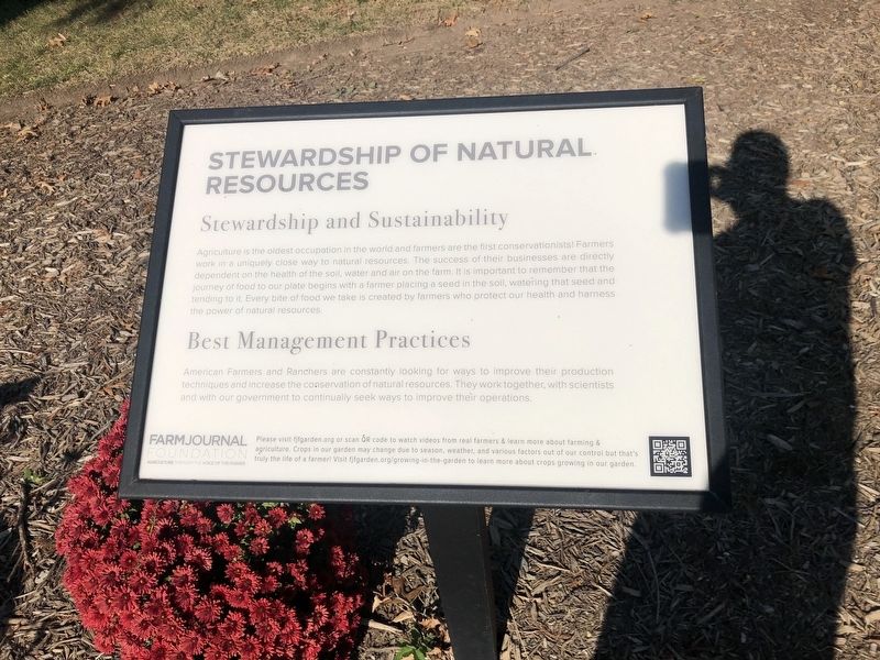 Stewardship of Natural Resources Marker image. Click for full size.
