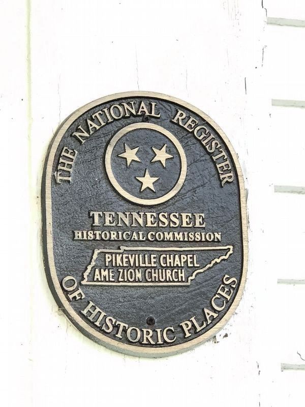 Pikeville African Methodist Episcopal Zion Church Secondary Marker image. Click for full size.
