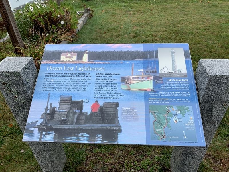 Down East Lights Marker. Click for full size. Down East Lights Marker image. Click for full size.