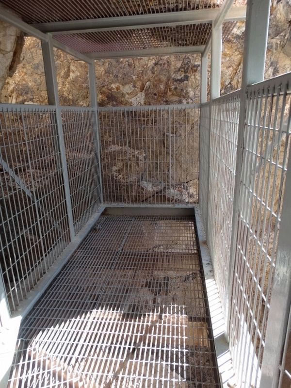 Viewing Cage at the end of the Burro Tunnel image. Click for full size.