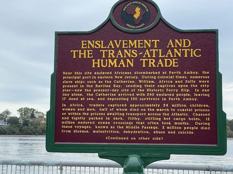Enslavement and the Trans-Atlantic Human Trade Marker image. Click for full size.