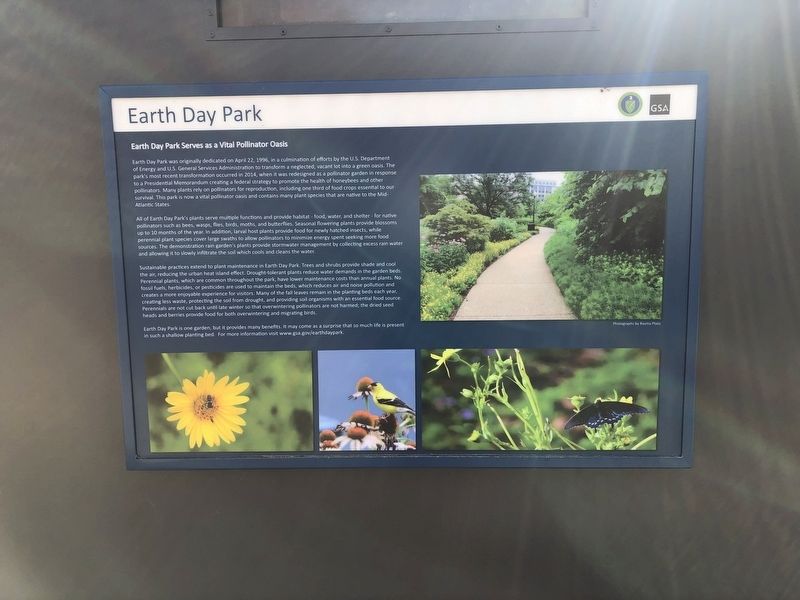 Earth Day Park Marker image. Click for full size.