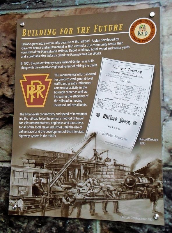 Pennsylvania Railroad Marker image. Click for full size.