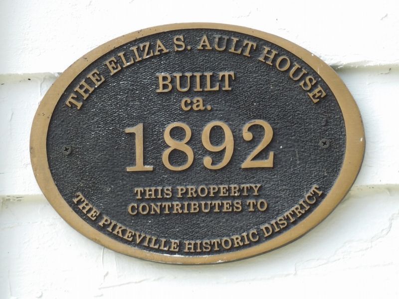 The Eliza S. Ault House Marker image. Click for full size.
