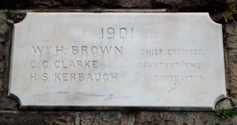 Pennsylvania Railroad Builders' Stone image. Click for full size.
