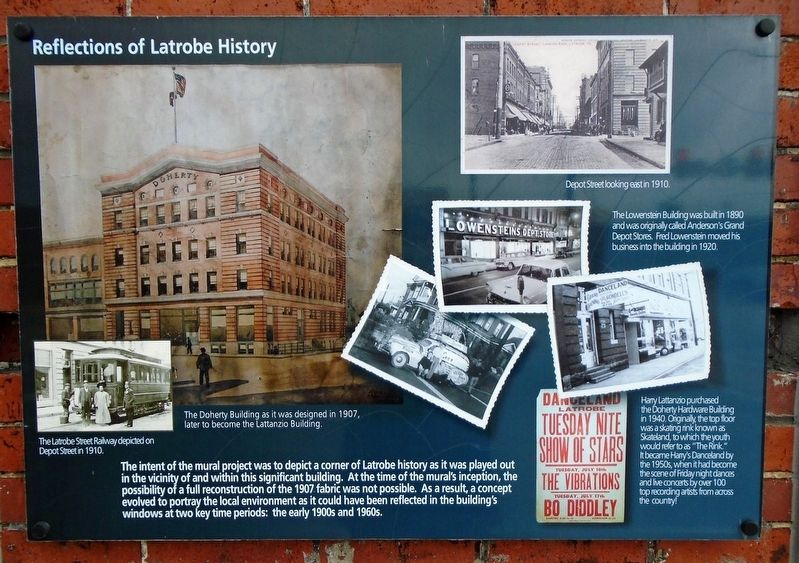 Reflections of Latrobe History Marker image. Click for full size.