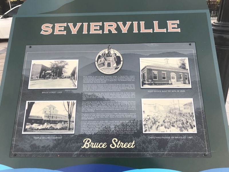 Sevierville — Bruce Street Marker image. Click for full size.