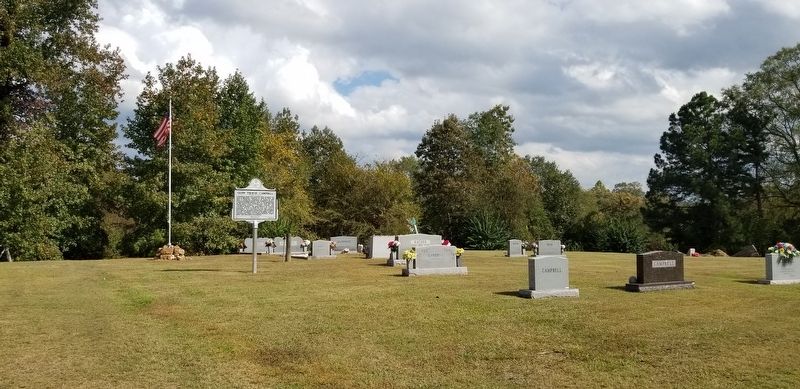 The view of the Glen Travis Campbell Marker from the road. Click for full size. The view of the Glen Travis Campbell Marker from the road image. Click for full size.