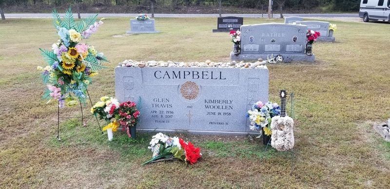 The Glen Travis Campbell gravestone. Click for full size. The Glen Travis Campbell gravestone image. Click for full size.