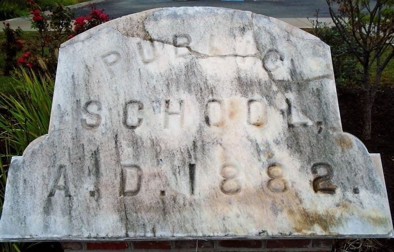Second Ward School Date Stone image. Click for full size.