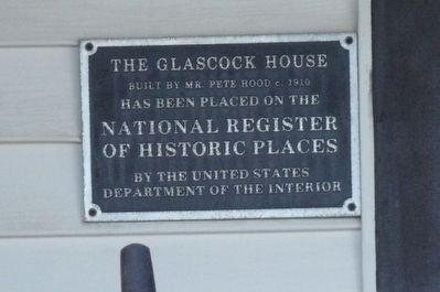 The Glascock House Marker image. Click for full size.